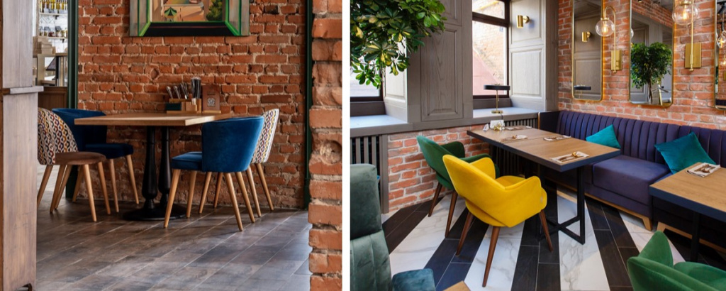 мебель на деревянном каркасе в интерьере